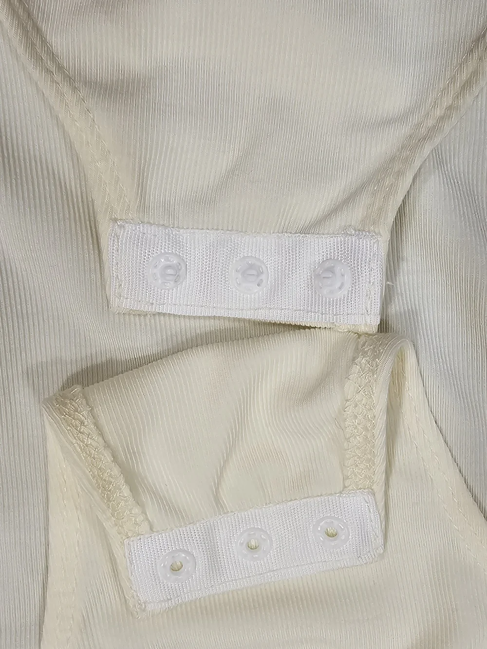 Cider Cream Satin Drape V-Neck Bandeau Bodysuit